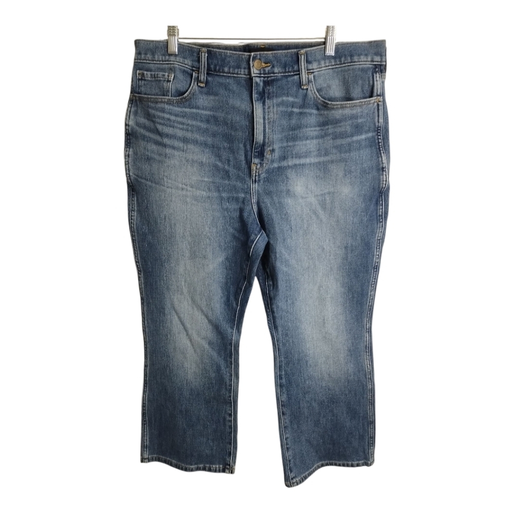 Banana Republec Premium‎ Denim High Rise Crop Boot Boho Festival Preppy Jean 34